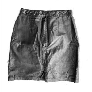 Vintage leather skirt